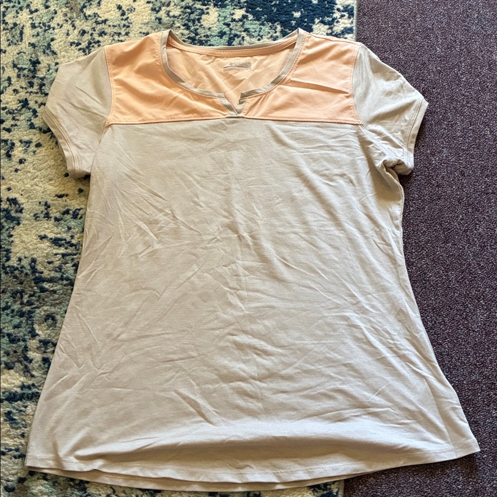 Columbia Tan Short Sleeve Top